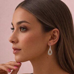 💐NWOT  Sterling Silver Dangle Earrings Handmade💐